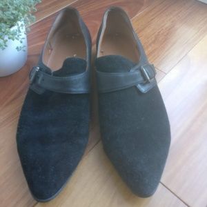 Via Spiga Suede Buckle Slip-On Loafers/Flats 9